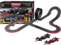 Carrera GO slot car track Speed Zone 6.3 m with F1 Ferrari and Red Bull