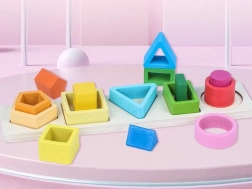 Wooden shape sorter for children 29.5 × 6.5 × 1 cm