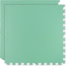 Mīksta putu paklājiņš HUMBI 120 × 60 cm, ūdensizturīgas lielas puzles, 2 gab., piparmētru krāsa