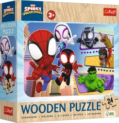 Koka puzle Spidey un viņa apbrīnojamie draugi, 24 detaļas
