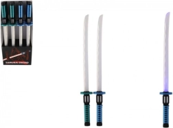 Spīdošs plastmasas samuraju zobens 73 cm