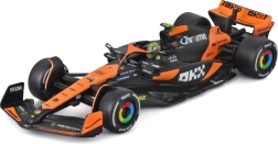Bburago 1:43 F1 formula McLaren MCL38 2024 Senna Edition ar braucēju un dekoratīvu kastīti