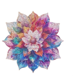 Wooden Puzzle Flower Mandala