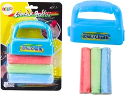 Ietvars ar turētāju, biezas ietvju krītiņi, 3 gab.