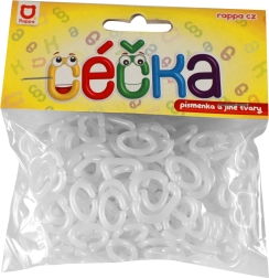 Spīdoša ķēdīte no gredzeniem un burtiņiem – 150 gab.