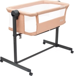 Piebīdāmā bērnu gultiņa Baby Mix Rose laša krāsā