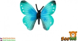 Plastmasas dekoratīvais tauriņš Morpho helena 7 cm