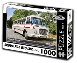 Retro Cars Puzzle Škoda 706 RTO LUX – bus 1961, 1000 pieces