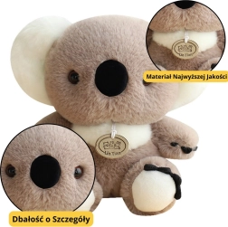Pūkaina rotaļlieta koala, pelēka, 23 cm