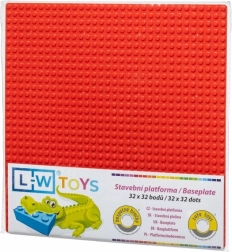 Pamata celtniecības plāksne 32×32 sarkana