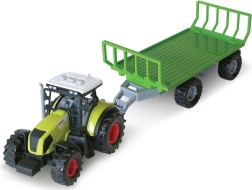Tractor with Hay Bale Trailer and Sound