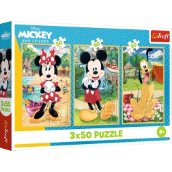 Puzzle 3x50 DISNEY – Mice on Vacation