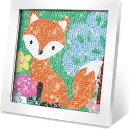 Creative set gem painting fox 17 cm