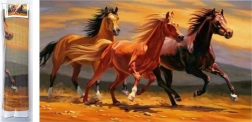 Diamond Painting Three Stallions 80x40cm