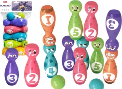 Kegļu komplekts ar jautrām sejām