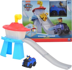 Paw Patrol mini tower with track and Chase vehicle