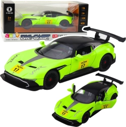 Sports car 1:22 with lights, sounds and flywheel pull-back drive