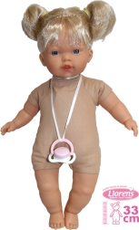 Reālistiska lelle Aitana ar mīkstu ķermeni un skaņām 33 cm