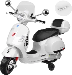 Bērnu elektriskais skrejritenis Vespa GTS Super ar akumulatoru – balta