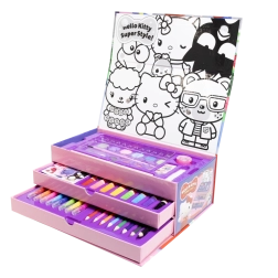 Hello Kitty radošais komplekts ar mākslas piederumiem