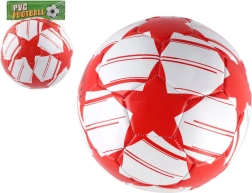 Piepūsts sarkanbalts futbola bumba 23 cm