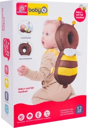 Children's protective head cushion in bee design