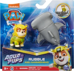 Paw Patrol Aqua Pups figūriņa Rubble un āmurgalvas haizivs