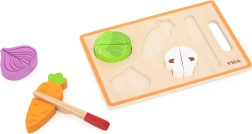 Viga Toys koka dārzeņu griešanas komplekts