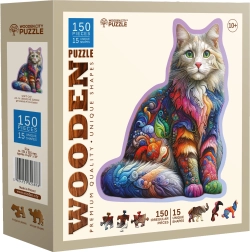 Koka puzle WOODEN CITY “Maigais kaķis” 150 detaļas