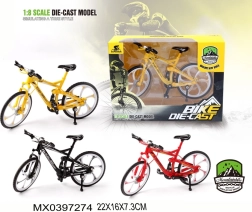 Šosejas velosipēda modelis 1:8 ar atsperotu stūrēšanu un gumijas riteņiem