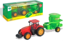 Traktors ar piekabi ar inerces piedziņu