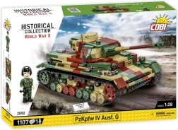 Otrā pasaules kara Panzerkampfwagen IV Ausf. G būvējamais komplekts no 1107 detaļām
