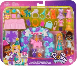 Polly Pocket dzimšanas dienas ballīte – modes rotaļu komplekts ar lellēm un aksesuāriem