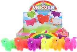 Shaggy Light-Up Unicorn – Rubber Toy for Kids