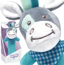 Woopie mīksta plīša ēzeļa rotaļlieta zīdaiņiem