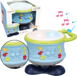 Interactive Educational Drum with Lights and Sounds – Blue