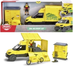 DHL pilsētas komplekts ar kravas auto 25 cm no Dickie Toys