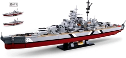 Sluban ModelBricks kaujas kuģis BISMARCK 2in1 konstruktors 1:350