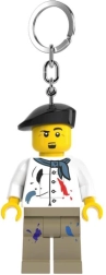 LEGO spīdošs piekariņš – gleznotāja minifigūriņa ar LED gaismu