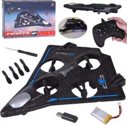 Viegls RC drons ar LED efektiem un 360° akrobātiku
