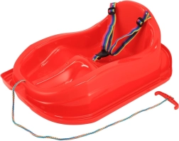 Plastmasas ragavas ar atzveltni BABY MIX Mini sarkanas