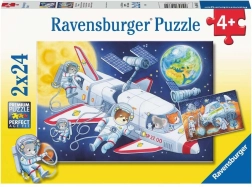 Puzle ceļojums kosmosā 2×24 detaļas RAVENSBURGER