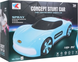 Bērnu RC auto ar dūmu efektu un vadību ar pulksteni – zils