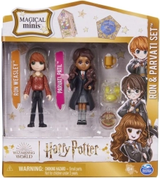 Harry Potter Magical Minis figūriņu dubultiepakojums Rons un Parvati ar piederumiem