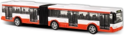 Metāla locītais autobuss sarkans 18 cm