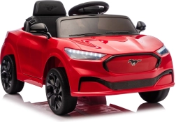 Elektriskā bērnu mašīnīte FORD Mustang Mach‑E 24V sarkanā krāsā