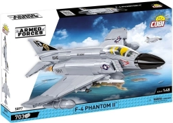F-4 Phantom II būvkomplekts ar 703 detaļām mērogā 1:48