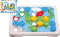 Mozaīkas spēle ar pogām mazākajiem 3,2 cm, 36 gab. un 7 paraugi