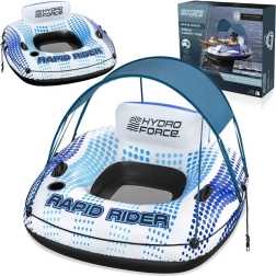 Uzpūšamais peldošais aplis ar atzveltni un jumtiņu BESTWAY 123 cm