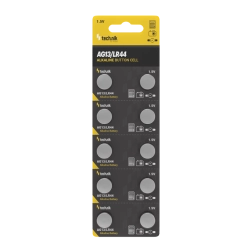 Sārma (alkaliskā) pogu baterija AG13 / LR44 / A76 / 357 1,5 V – iepakojums 10 gab.